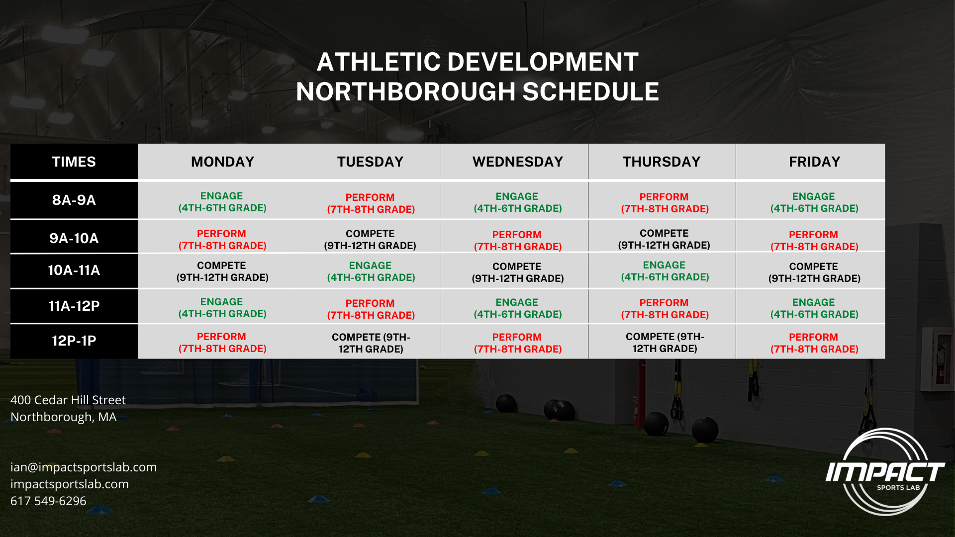 Northborough Schedule